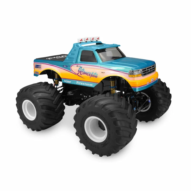 JConcepts, Inc. 1/10 1993 Ford F-250 Monster Truck Clear Body with Racerback and Visor for Bodies 4 JConcepts, Inc. 1/10 1993 Ford F-250 Monster Truck Clear Body with Racerback and Visor for Bodies - Image 4