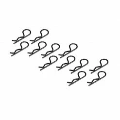 JConcepts, Inc. Body Clips, Black, Med (12) for Parts