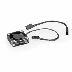 JConcepts, Inc. High-Flow 30x30x10mm Aluminum Cooling Fan, Black for Parts