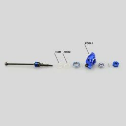 JConcepts, Inc. B74, B74.1 Aluminum Rear Hub Carriers, Blue - Set for Parts -JConcepts Sales Shop JCO25361 A2 9DJAF329