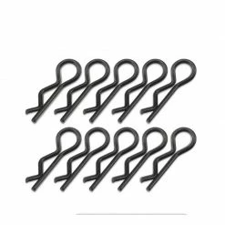 JConcepts, Inc. Compact Angled Body Clips, Black (10) for Parts