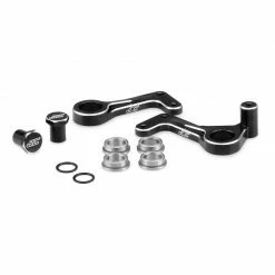 JConcepts, Inc. Aluminum Steering Bellcranks, Black: RC10T for Parts