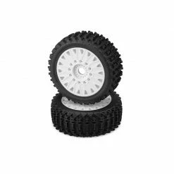 JConcepts, Inc. Magma Tire, Yellow Compound Premounted, White (2) for Tires & Wheels