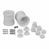 JConcepts, Inc. Midwest 2.2 MT 12mm Hex Wheel with Adapter, White (2) for Tires & Wheels
