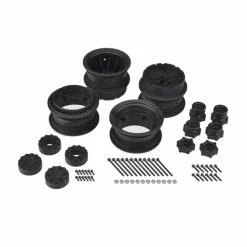 JConcepts, Inc. Krimson Dually 2.6 Dual Wheels with Adapters, Black (2) for Tires & Wheels