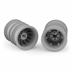JConcepts, Inc. Krimson Dually 2.6 Dual Wheels with Adapters, Gray/Silver (2) for Tires & Wheels