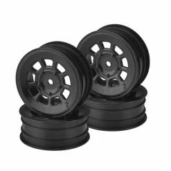 JConcepts, Inc. 9-Shot 2.2" Front Wheel, Black (4) for Tires & Wheels