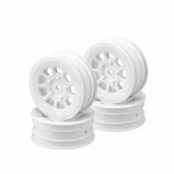 JConcepts, Inc. 9-Shot 2.2" Front Wheel, White (4) for Tires & Wheels