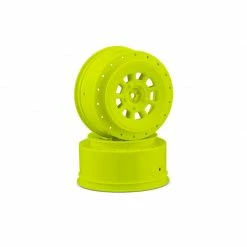 JConcepts, Inc. 9-shot 12mm Hex 3mm Offset Wheels, Yellow (2) for Tires & Wheels