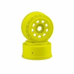 JConcepts, Inc. 9-shot 17mm Hex SCT Tire Wheels, Yellow (2) for Tires & Wheels