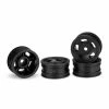 JConcepts, Inc. 1/24 Glide 5 Front/Rear 1.0" Wheels, Black (4): SCX24 for Tires & Wheels