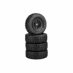 JConcepts, Inc. Landmines Tires, Mounted Black Hazard Wheel, Gold Compound (2) for Tires & Wheels -JConcepts Sales Shop JCO40223594 A00 PDBVCK3J