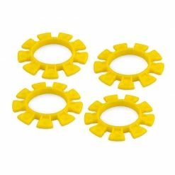 JConcepts, Inc. Dirt Bands Tire Gluing Rubber Bands Yellow (4) for Pit Equipment